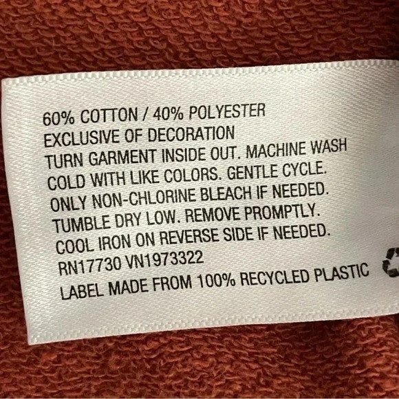 Wild Fable Cropped Boxy Hoodie Loopback Brown Soft Cozy Womens Sweatshirt SZ XS - Picture 6 of 8